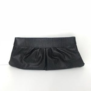 Black & Gold Lauren merkin clutch 14.5L x 5.75H